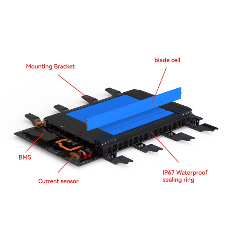 electric car battery system lithium ev blade battery pack solution 115V 304V lifepo4 lithium ion batteries for ev car